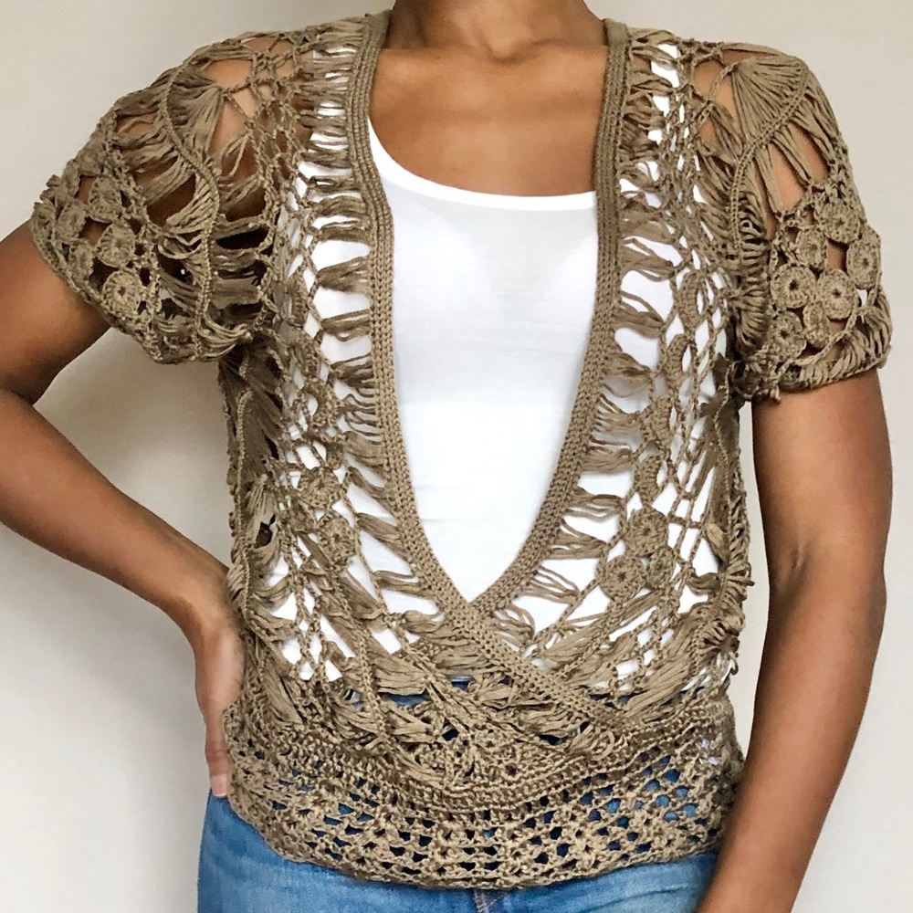 MIRACLE CITY Crochet Top S/M
